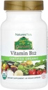 Natures Plus Kilde of Life Garden Certified Organic Vitamin B12- 1000 mcg methylcobalamin, 60 Vegan Kapsler - Whole Food Vitamin B12 Supplement - Energy Boost - Vegetar, Gluten- Free - 30 Servere