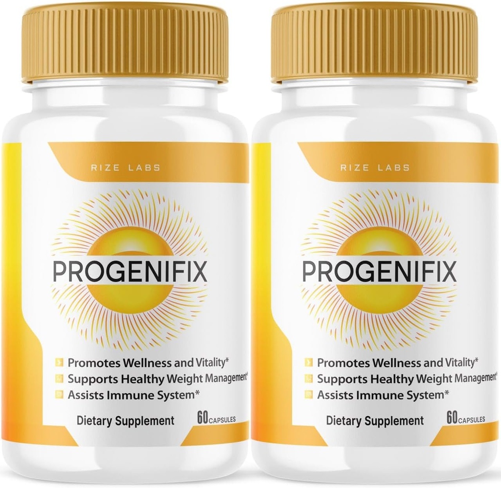 rize laboratorier (2 Pack) Progenifix vægttab supplement, Progenifix kapsler Total Body Wellness, Progenifix sund livsstil for Happier Life, Progenifix anmeldelser (120 Kapsler)