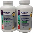 Equate Modne Voksen 50 + One Daily Complete Multivitamin Compare to Centrum Silver (220 Ct) (pakke med to)