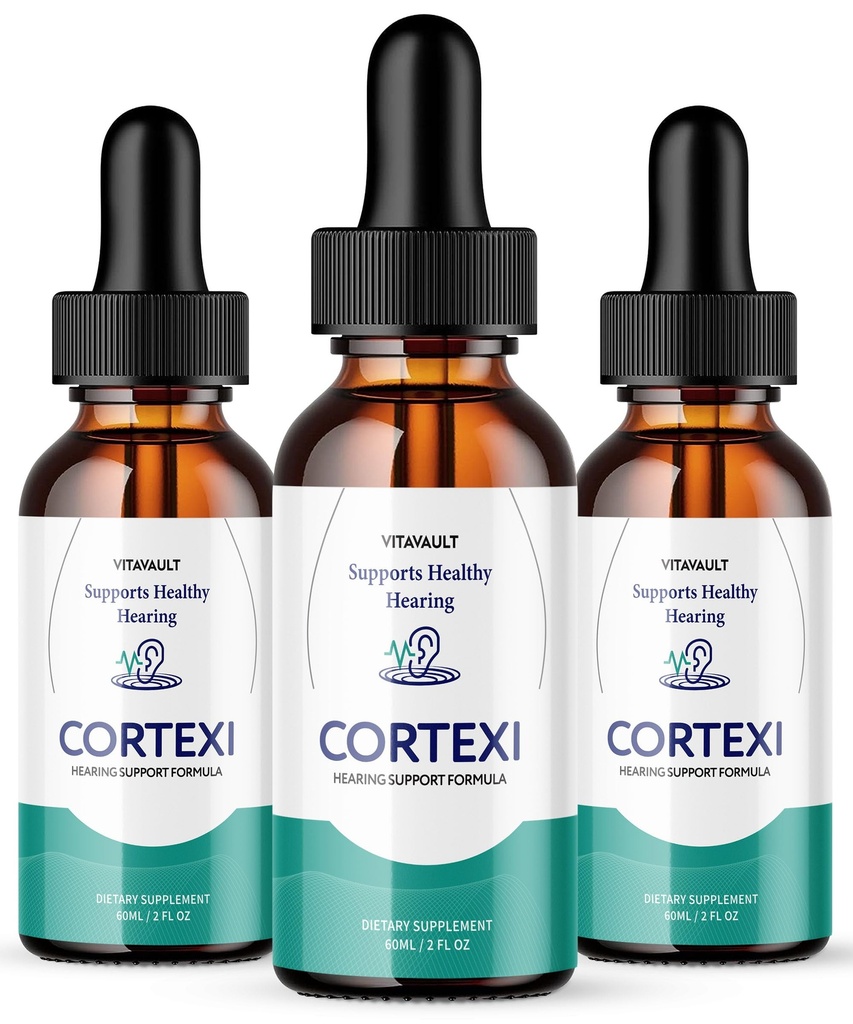 Cortexi Ear Drops - Cortexi Hearing Support Drops, Cortexi Drops, Cortexi Anmeldelser - fremmer Auditory Clarity, Understøtter sund hørelse Pack af 3