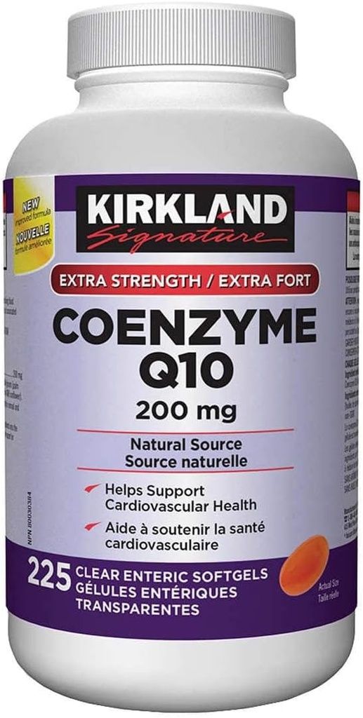 Kirkland Signature Coenzym Q10 Natural Source 200 Mg, 225 Softgels