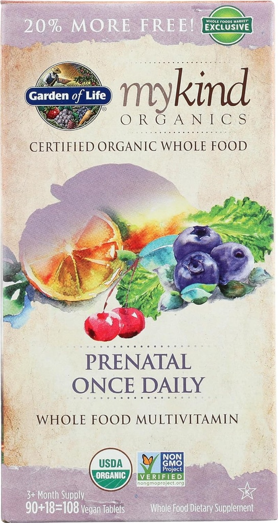 Have of Life Organic Mykind Prenatal Once Daily, 108 CT