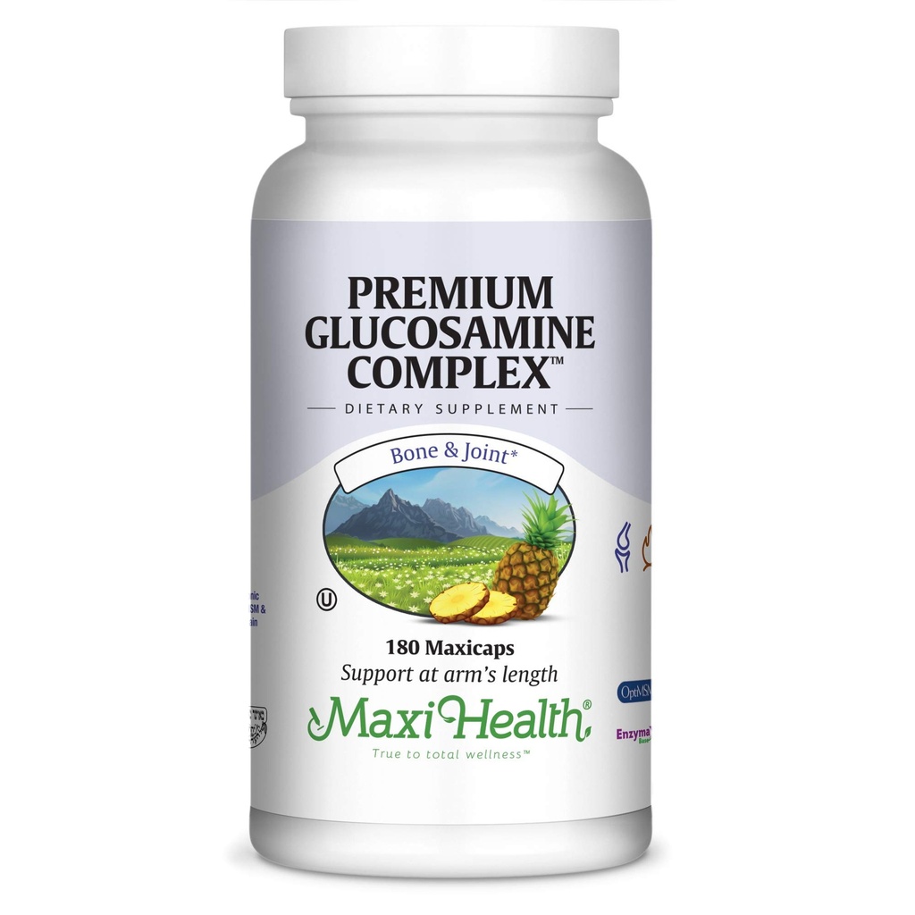 Glucosamin MSM og hyaluronsyre med bromelain Supplement - Fælles supporttillæg til kvinder og mænd med enzymer og hyaluronsyre - til brusk, fælles sundhed og fleksibilitet - 180 Tæl
