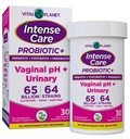 Vital Planet - Intensive Care Vaginal pH & Urinary Probiotika til kvinder Plus Organic Prebiotika, Postbiotika, og Parabiotika, 65 milliarder CFU og 64 Stammer, Immun- og fordøjelsessygdomme 30 ng