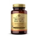 Solgar Biotin 1000 mcg - 100 Vegetabilske kapsler - Understøtter sund hud, negle & hår - non-GMO, Vegan, Gluten Free, Dairy Free, Kosher - 100 Servere