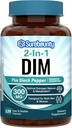 DIM supplement 300mg til kvinder & mænd, østrogen balance & Metabolisme, Hormonbalance, Menopause support, energivedligeholdelse, høj absorption med sort peber ekstrakt, 120 Caps