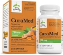 Terry naturligt CuraMed 750mg - Antioxidant supplement til hjerne & hjerte sundhed support - Kosttilskud med høj potens curcumin kompleks - Nyre, lever & immunforsvar support - 30 Softgels