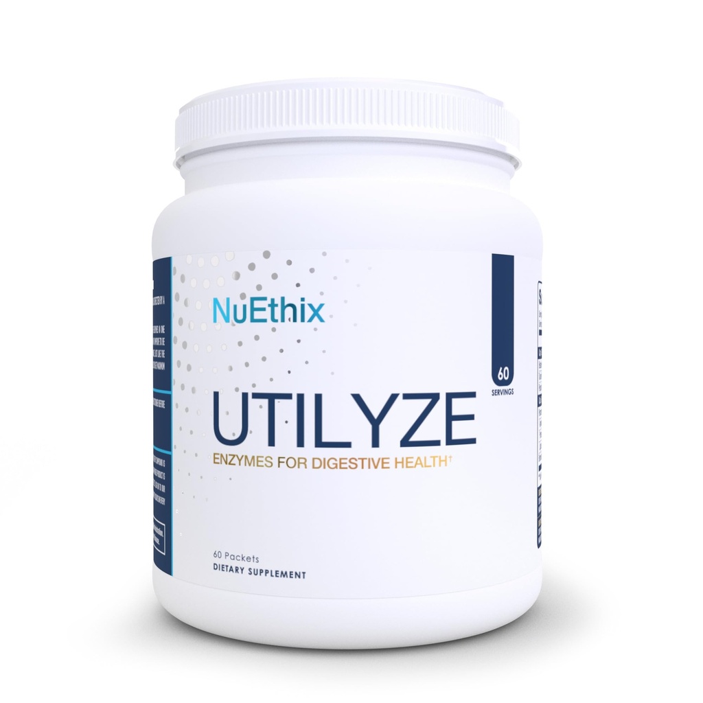 Nuethix Formuleringer utilyze enzymer til fordøjelse Wellness, Kosttilskud til ernæring Absorption, 60 Rejsepakker