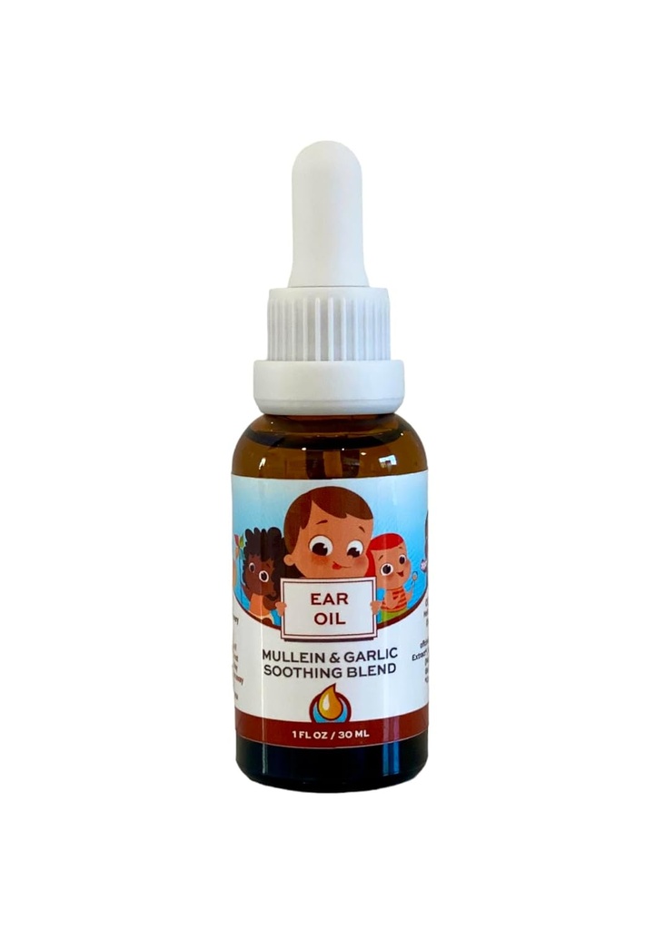 Punkin But Baby Ear Oil against 124; Organic hvidløg, Mullein, Calendula Ear Drops Safe for Spædbørn (1 oz)