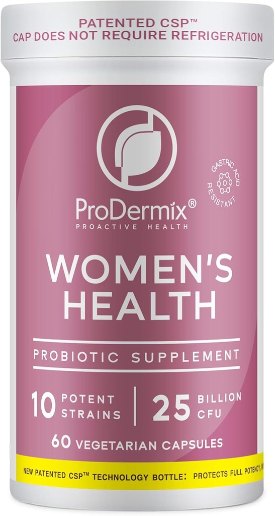 Probiotika for kvinder, Vaginal Probiotic, Promoes PH Balance, UT Health, 25 Millioner CFU, Når daglige kvinder supplement, Kosher, (60 kapsler)