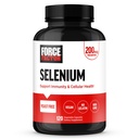 Force Factor Selenium immunforsvar Support, Selenium 200mcg kapsler til støtte immunforsvar, Immunitet supplement, Vegan, Non- GMO, 120 kapsler