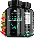 ENKLARE NUTRITION Thyreoideasupporttillæg med jod - Balance Hormon for energi, Metabolisme, Focus, Stress, Mood. Ashwagandha, Zink, Selen, B12-vitamin, Kelp, Magnesium, L Tyrosin (1)