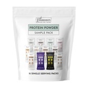 Protein pulver Lavet med 100% Grass Fed, Ikke Denatureret Whey Budding 124; Fire forskellige proteinkilder fra økologiske hele fødevarer Ingredienser; 12 Servering Budding 124; 22g Protein (12 Servere, Sample Variety Pack)