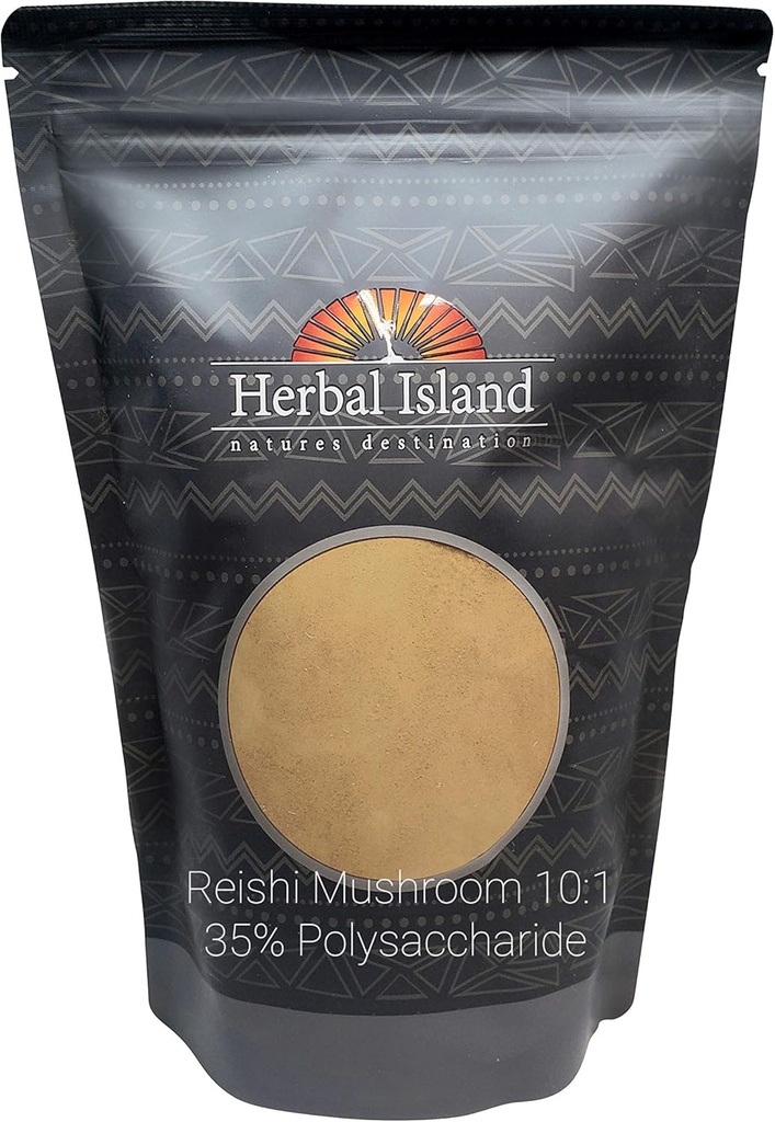 Reishi Mushroom Extract 10: 1 Pulver 1 LB eller 16 OZ 35% Polysaccharides Ganoderma lucidum