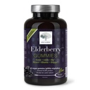 NY NORDIC Elderberry Vegan Gummies, Sugar Free Chewable immunsupport med C-vitamin til voksne og børn 4 +, ingen kunstige farver eller flavors, 60 greve (pakke med 1)