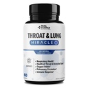 Real Science Throat & Lung Detox kapsler til Clear Mucus, Sore Throat & Support Breathing - Lung Support Supplement med Vinitrox, GABA, Vitamin C & D for Long- Term Hough & Respiratory Relief, 60 Caps