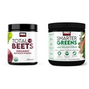 Kraftfaktor Total Beets Organic Beetroot Powder Superfood to Boost Daily Nutrition, USDA Organic & Smarter Greens Daily Wellness Powder to Support Energy, Immunity & fordøjelse