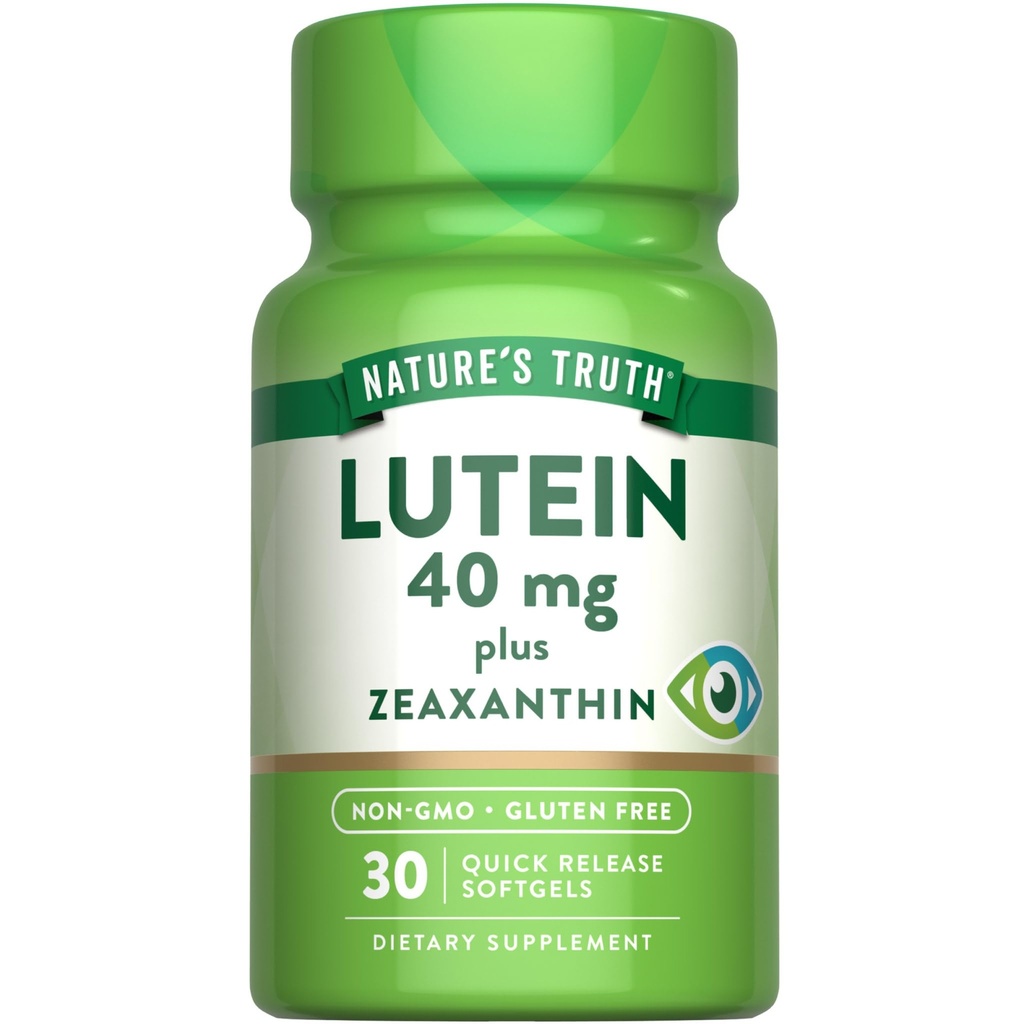 Nature 's Truth Lutein and Zeaxanthin Supplement: 124; 40mg