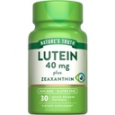 Nature 's Truth Lutein and Zeaxanthin Supplement: 124; 40mg