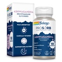 SOLARAY Ashwagandha Capsules 18X Absorption - Ashwagandha Root and Leaf Extract 240 mg - Lejlighedsvis Stress Relief og Mood Support - Vegan, 60- Day Garanti - 30 Servere, 30 VegCaps