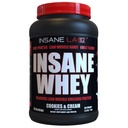 Insane Labz Insane Whey, 100% Muscle Building Whey Protein, BCAA Amino Profile, Mass Gainer, Meal Erstatning (Cookies & Cream, 30 Servere)