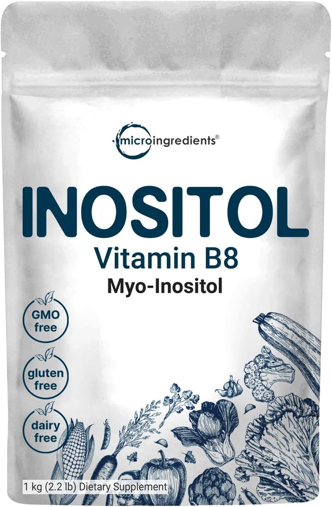 Micro Ingredients Myo- Inositol Powder, 2.2lb (1666 Servering)