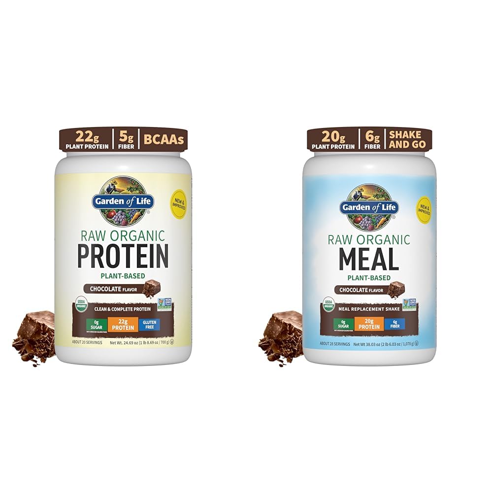 Have of Life Organic Vegan Chocolate Protein Powder Raw Organic Meal Erstatning Shakes - Chokolade Plant baseret Vegan Protein Powder