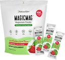 NaturalSlim MagicMag Magnesium Pakninger 30 Stick Pack Magnesium Citrate Powder - Stress, Forstoppelse, Muskel, hjerte sundhed, og søvn Support 124; Natural Strawberry & Lime Flavored Magnesium Supplement