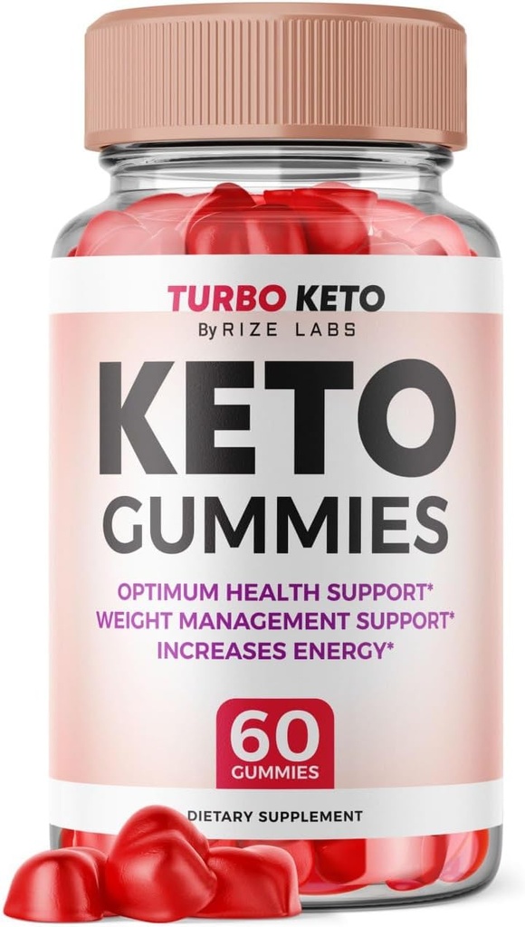 rize laboratorier - Turbo Keto ACV Gummies for Advanced Weight Loss med Apple Cider Vincipes, Supplement Hjælper Reducerende Belly Fat, for ekstra styrke (60 Gummies)