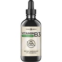 Flydende vitamin B3 (som Niacinamid) Supplement - Ikke flush form af Niacin - Hurtig Absorption - Praktisk Niacin dråber til kvinder og mænd - 4 oz (120ml)