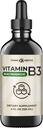 Flydende vitamin B3 (som Niacinamid) Supplement - Ikke flush form af Niacin - Hurtig Absorption - Praktisk Niacin dråber til kvinder og mænd - 4 oz (120ml)