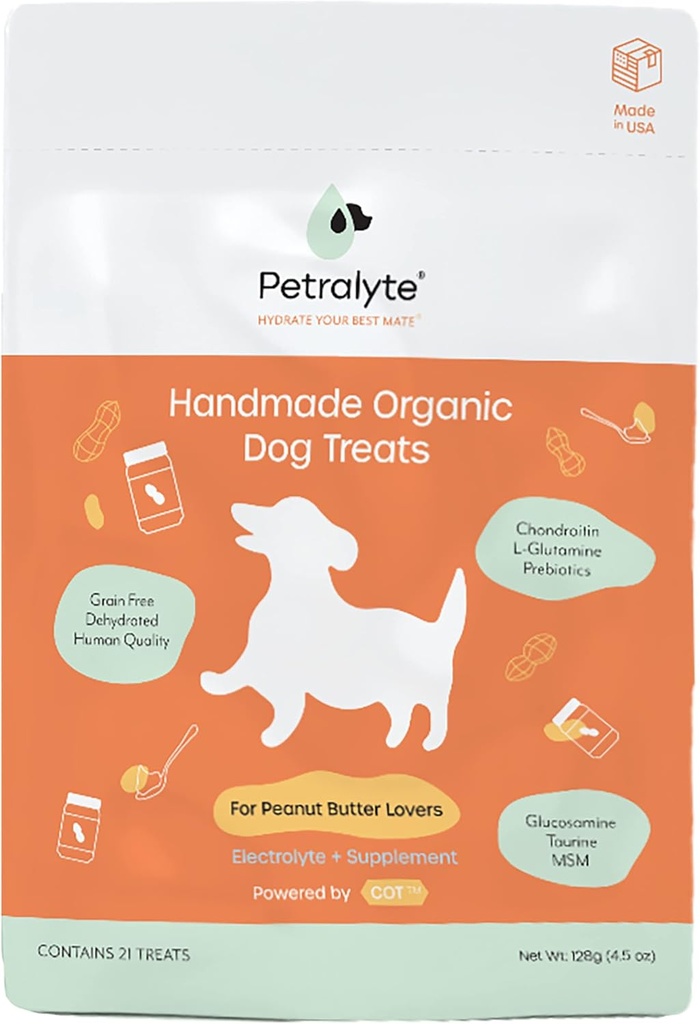 Petralyte Hund Elektrolyte og fælles tillæg Mex124; Organic & All Natural Hund Vitamin og Kosttilskud Mex124; Hund Multivitamin Blend for Inflammation & Mobility Support Mex124; for Peanut Butter Lovers