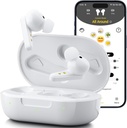 Kingwell OTC hørelse hjælpemidler Genopladelig, Bluetooth hørelse hjælpemidler for seniorer med Smart App Aktiveret Opkald på iOS / Android, Autentisk lyd kvalitet, 32 DSP kanal støjaflysning