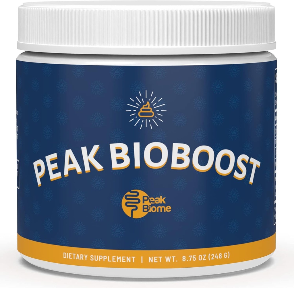 Peak BioBoost - Prebiotic Fiber Supplement - Flavorless Digestive Nutritional Supplements - Easy to Dissolve Prebiotic Powder - No Gluten, Soy or Dairy - 1 Month Supply - 30 Servings