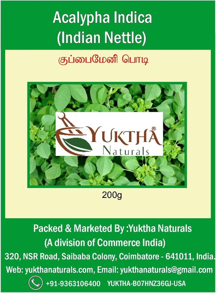 Naturals Harita Manjari Kuppaimeni/Acalypha Indica Powder/Indian Nettle - 200g