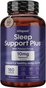 Sleep Support Plus Melatonin & Botanicals til støtte for en sund søvn cyklus, med følelser for ro og afslapning for en stor nats søvn. 180 Kapsler