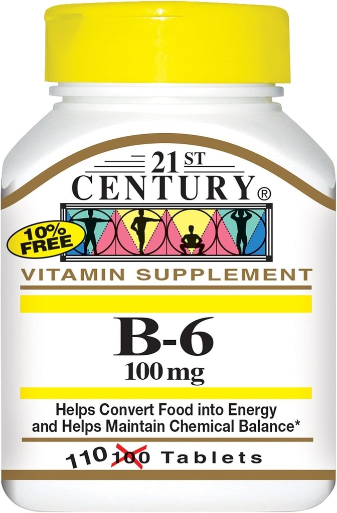 21. Century B- 6 100 mg - 110 tabletter, pakke med 6