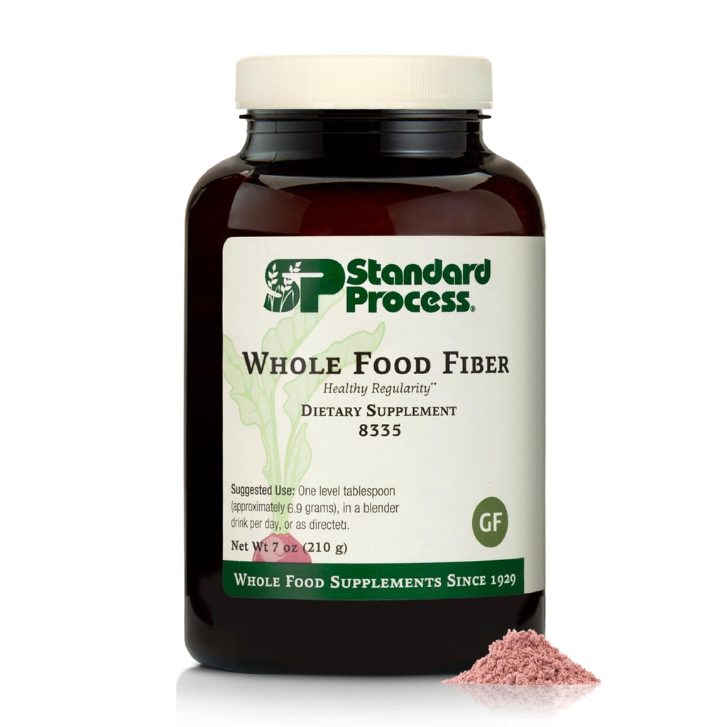 Standard Process - Hele fødevarefibre - Dagligt fibertillæg til fordøjelsessygdomme & Gut Support - High Fiber Powder med Opløselig & Uopløselig fiber - Non- Dairy, Non- Soy & Gluten- Free - 7 oz (210 g)