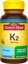 Nature Made Vitamin K2 100 mcg, Sunde Knogletillæg, 30 Softgels, 30 Day Supply
