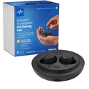 Medline Bluetooth Genopladelige OTC hørelse hjælpemidler, in-The- Ear, 4 miljømæssige indstillinger, vand resistent, justerbar volumen, Mild til moderat høretab, støjreduktion, Earbud hørelse hjælpemidler