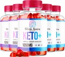 (5 Pack) Slim Aura Keto ACV Gummies - Official Slim Aura Keto Plus Apple Cider Vinagar 1050MG Advanced Formel Gummys, All Natural Premium Formel, Slimaura Gomitas Anmeldelser, 300 Gummies for 5 Måneder
