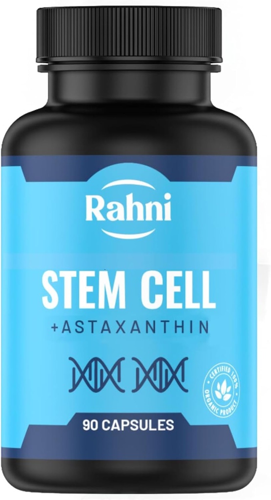 Stamceller 125; Celulas Madres 124; Forbedre livskvalitet 124; Astaxanthin 25mg 124; Spirulina 300mg • 124; Boost celler med vores naturlige formel 124; Naturlige ingredienser • 124; 90 Kapsler