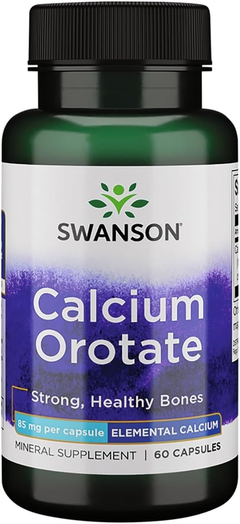 Swanson Calcium Orotere 85 Milligram 60 Kapsler