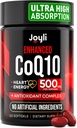 Høj Absorption CoQ10 500MG - Co Q 10 Supplement 120 Softgels for Heart Health & Energy Production - Forbedret CoQ10 Ernæringstilskud med Coenzym Q10 - Alternativ til coq10 400mg softgels