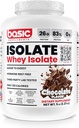 Basic Whey Protein Isolate, 26g Protein, 0g Fedt, Gluten- Free, RBST- Free, Rapid Absorption, 120 Kalorier (5 Pund, Chokolade)