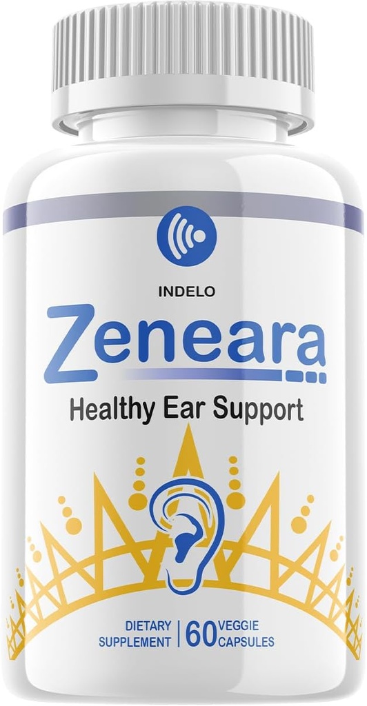 Zeneara Sund Øre Support, Zeneara Ear Ringing Relief, Zeneara Tinnitus Behandling, Maksimal styrke Zeneara Kapsler, Advanced Formel Zeneara til hørelse Support Anmeldelser (60 Kapsler)