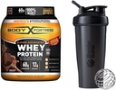 Body Fortress Super Advanced Whey Protein Powder, Chocolate (1,78 lbs) og BlenderBottle Classic Shaker Flaske (28 oz), Black