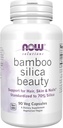 Now Foods Solutions, Bamboo Silica Skønhed, Støtte til hår, hud & negle, Standardiseret til 70% Silica, 90 Veg kapsler