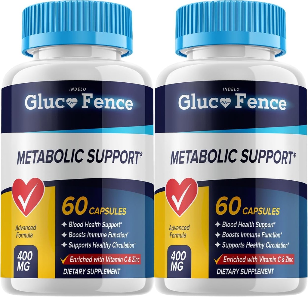 Gluco Fence Metabolic Support - Glucofence Support Pills, Gluco Fence Advanced Formel Capsules Anmeldelser Fence (2 Pack - 120 Kapsler)