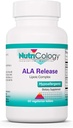 Nutricology ALA Release - Alpha- Lipoic Acid Complex, R- Alpha- Lipoic, Biotin, Calcium, Nutritional Supplement, Vegetariske tabletter - 60 Tæl
